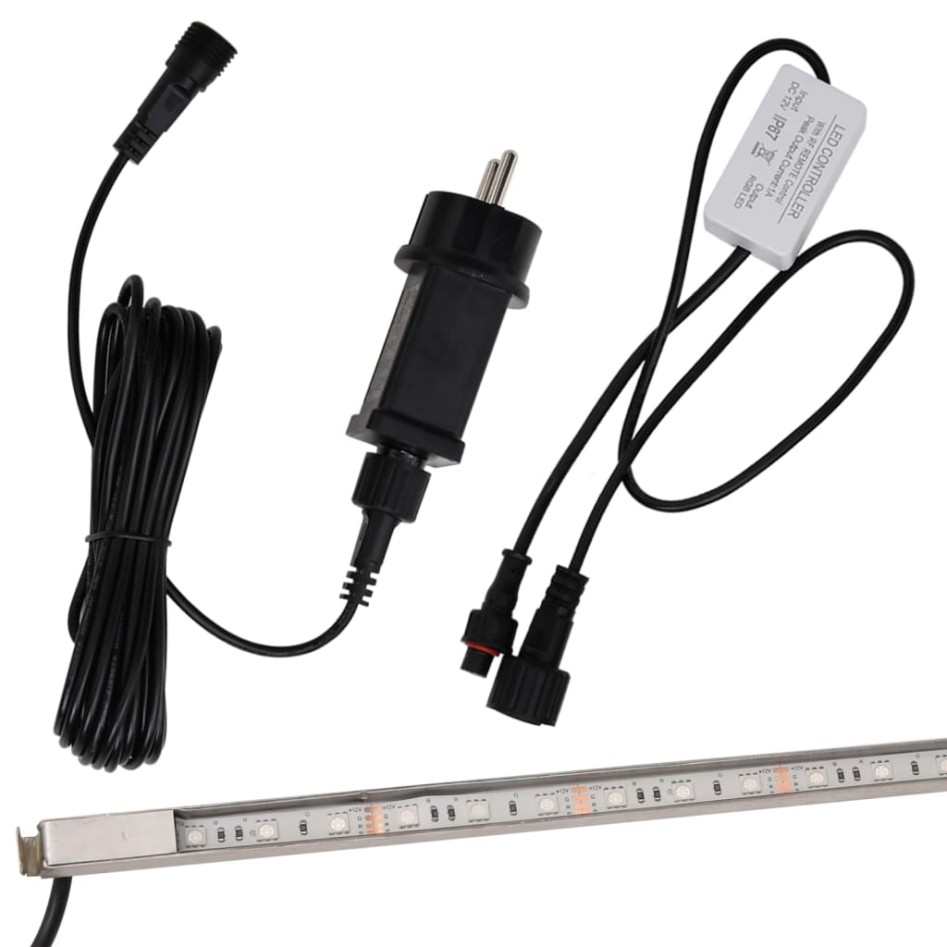 Fuente cascada con LED RGB acero inoxidable 108