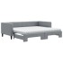 Sofá cama nido con colchón tela gris claro 90x190
