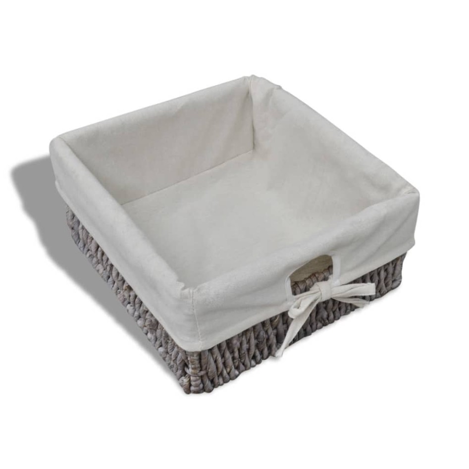 Banco de almacenaje de madera de Paulownia marrón 62x33x42