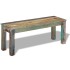 Banco de madera maciza reciclada 110x35x45