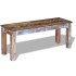 Banco de madera maciza reciclada 110x35x45