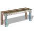 Banco de madera maciza reciclada 110x35x45