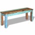 Banco de madera maciza reciclada 110x35x45