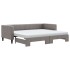 Sofá cama nido con colchón tela gris taupe 80x200