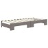 Sofá cama nido con colchón tela gris taupe 80x200