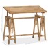 Mesa de dibujo de madera maciza de mango 116x50x76