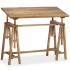 Mesa de dibujo de madera maciza de mango 116x50x76