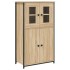 Aparador alto madera contrachapada roble Sonoma 62x32x106,5