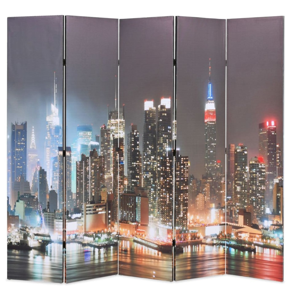 Biombo divisor plegable 200x170 cm Nueva York de