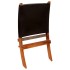 Silla de relax plegable de cuero auténtico