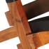 Silla de relax plegable de cuero auténtico
