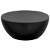 Mesa de centro de aluminio martillado negro 70x30