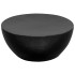 Mesa de centro de aluminio martillado negro 70x30