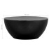 Mesa de centro de aluminio martillado negro 70x30
