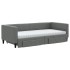 Sofá cama nido con cajones tela gris oscuro 90x200