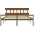 Cama personas mayores cabecero madera marrón miel 200x200