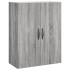Armarios de pared 2 uds madera de ingeniería gris