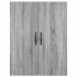 Armarios de pared 2 uds madera de ingeniería gris