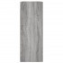 Armarios de pared 2 uds madera de ingeniería gris