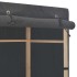 Armario de tela de 3 niveles gris 110x40x170