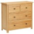 Cajonera de madera de roble macizo 80x35x75
