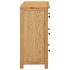 Cajonera de madera de roble macizo 80x35x75