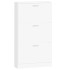 Mueble zapatero madera contrachapada blanco 59x17x108