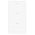 Mueble zapatero madera contrachapada blanco 59x17x108