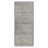 Mueble zapatero madera contrachapada gris hormigón 63x24x147