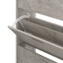 Mueble zapatero madera contrachapada gris hormigón 63x24x147