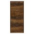 Mueble zapatero madera contrachapada roble ahumado 63x24x147