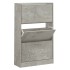 Mueble zapatero madera contrachapada gris hormigón 63x24x103