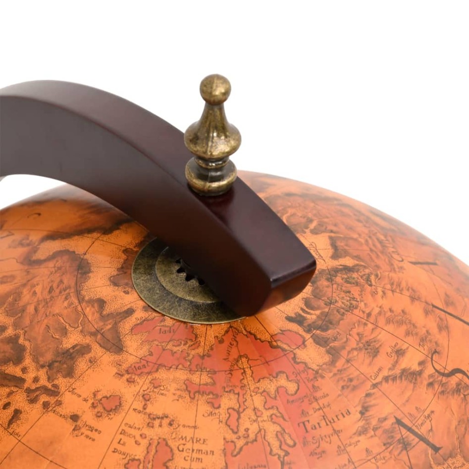 Botellero globo terráqueo madera maciza eucalipto