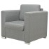 Sillón de tela gris