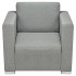 Sillón de tela gris