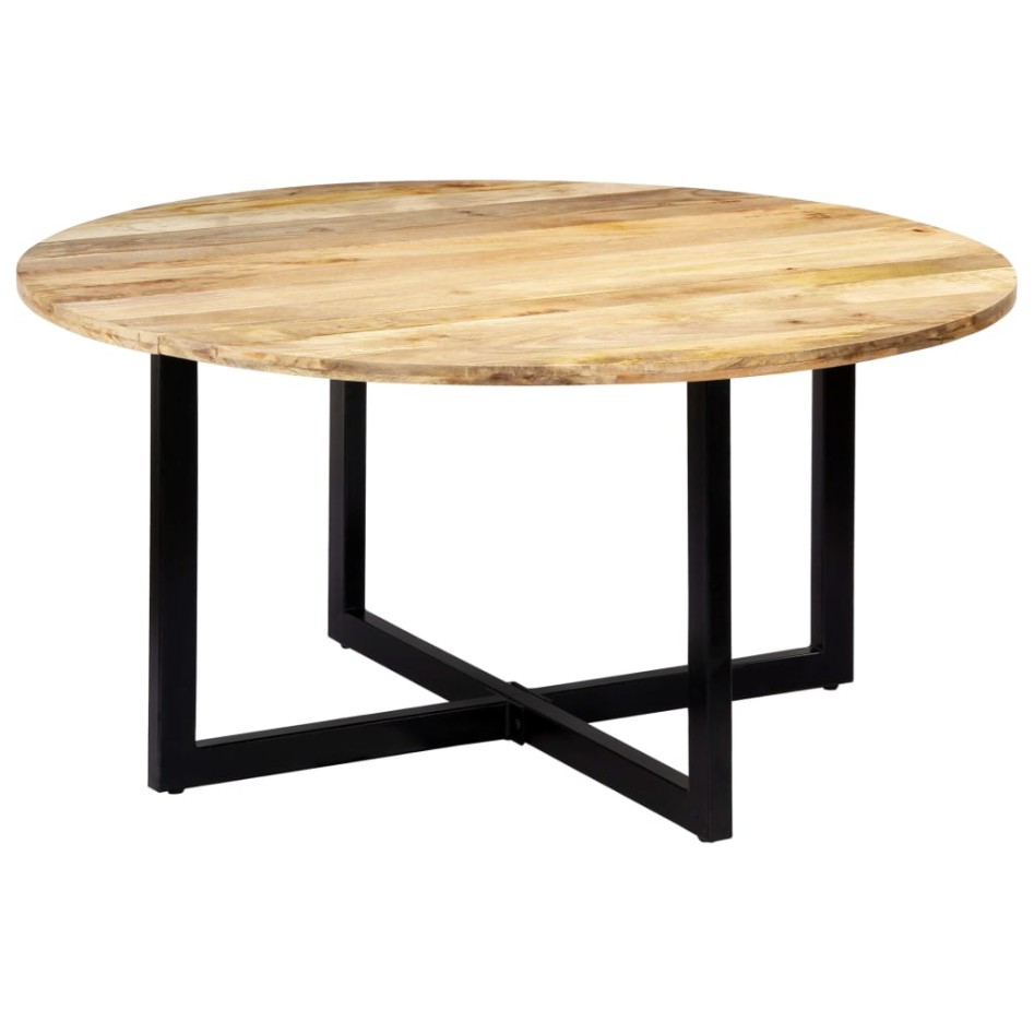 Mesa de comedor de madera maciza de mango 150x73