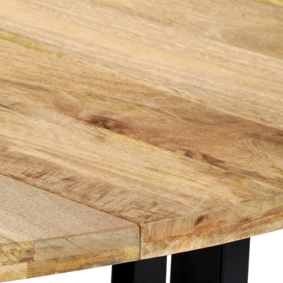 Mesa de comedor de madera maciza de mango 150x73