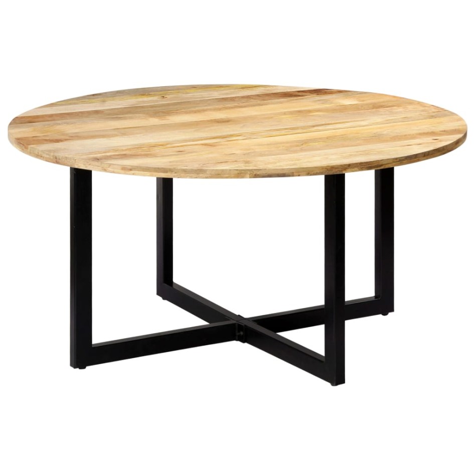 Mesa de comedor de madera maciza de mango 150x73