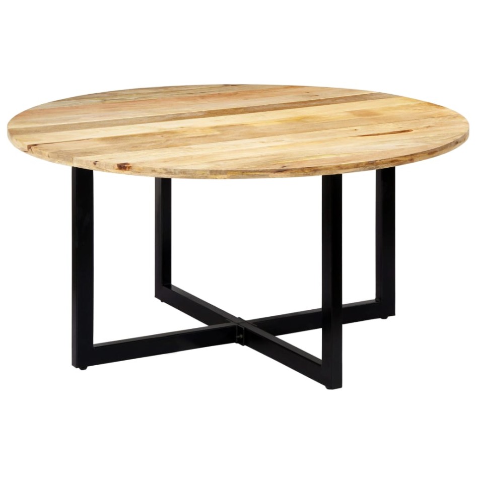 Mesa de comedor de madera maciza de mango 150x73