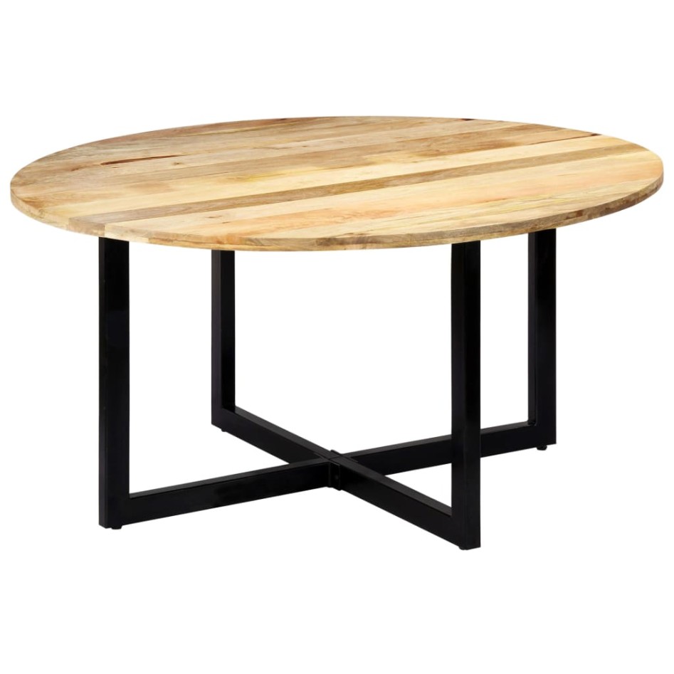 Mesa de comedor de madera maciza de mango 150x73
