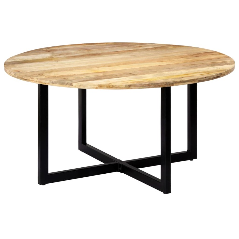 Mesa de comedor de madera maciza de mango 150x73