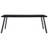 Mesa de comedor de vidrio templado negro 200x100x75