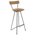 Taburetes de cocina 2 unidades madera maciza de