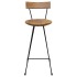 Taburetes de cocina 2 unidades madera maciza de