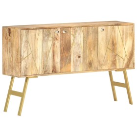 Aparador de madera maciza de mango 118x30x75