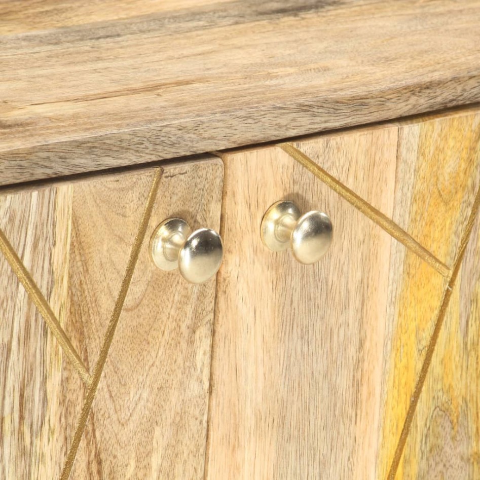Aparador de madera maciza de mango 118x30x75