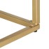 Aparador de madera maciza de mango dorado 120x30x75