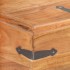 Baúl de madera maciza de acacia 40x40x40