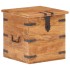 Baúl de madera maciza de acacia 40x40x40