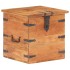 Baúl de madera maciza de acacia 40x40x40